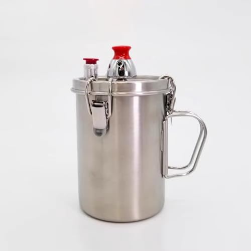 Mini Olla A Presión de 600 Ml, Acero Inoxidable 304 de Grado Alimenticio, Válvula de Seguridad de 50 KPa