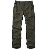 Winebox Walking Hiking Trousers Mens Quick Dry Lightweight Breathable Outdoor Fishing Climbing Travel Cargo Pants(6855-Army Green-36)