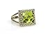 Bright Peridot Ring in 925 Silver - Artisan Jewelry Ring for Fashion, Engagement, Wedding for Her - Choose Your Size and Material - with Fancy Jewelry Box