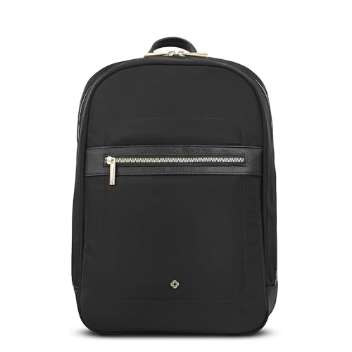 Samsonite Mobile Solutions 2 Essential Backpack - Work & Commuter Backpack with Padded Laptop Compartment, Front Zip Pocket with Key Leash, Water Bottle Sleeve, StackIt™ Strap - Black - image 2