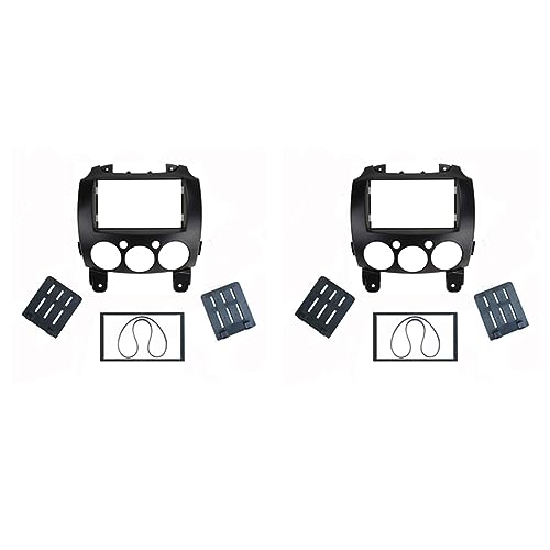 Cadre DVD adaptateur audio pour Mazda 2 Demio 2007-2010 façade autoradio double DIN 178x102mm