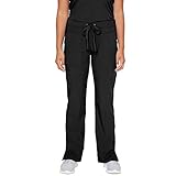 Grey's Anatomy Signature Women's 3 Pocket Low Rise Scrub Pant, Black, Small