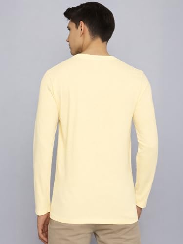 Image of Veirdo Pure Cotton Regular Fit Round Neck Front Chest Printed Raglan Full Sleeve T-Shirt for Men (Sizes: S to 2XL)
