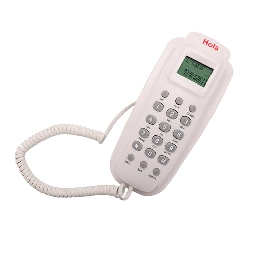 Image of Hola TF 620 Slim Corded Telephone, White