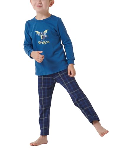 Schiesser Jungen Schlafanzug Set Pyjama warme Qualitäten Frottee - Fleece - Interlock - Größe 92 bis 140