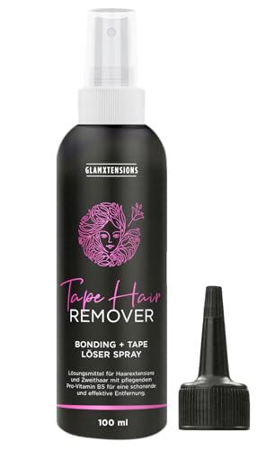 Tape Extensions Löser 100ml - Bondinglöser Entferner Remover mit Zitronenöl - Bonding Löser Lösemittel Spray für Echthaar Haarverlängerungen Hair Perücken und Haarteile - Made in Germany