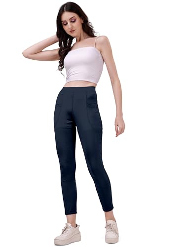 Image of Mehrang Gym Wear for Women Stretchable Yoga Pants, Fitness Gym Leggings, Gym Pants, Track Pants, Sports Tights, Active Wear Lower for Women