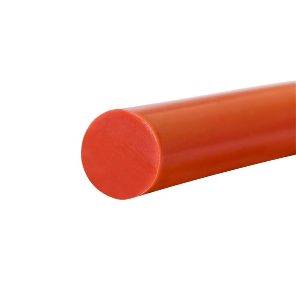 Gohapy Red Foam Rubber Strip 1Piece Silicone Solid Cylindrical O-Ring Seal Cords, Highly Elastic Rubber Rope Stick O-Type(,1Meter*17Mm)