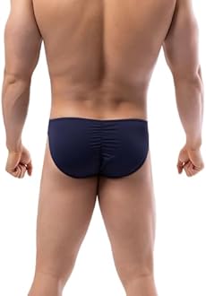 Summer Code Mens Bikini Briefs Soft Breathable Bulge Pouch Underwear Micro Mesh Panties Scrunch Butt Underpants