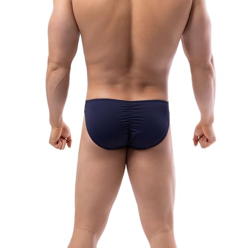 Summer Code Mens Bikini Briefs Soft Breathable Bulge Pouch Underwear Micro Mesh Panties Scrunch Butt Underpants