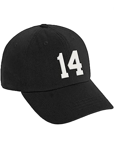 Gorra de Béisbol Daxton Ajustable Número Blanco miniatura 1