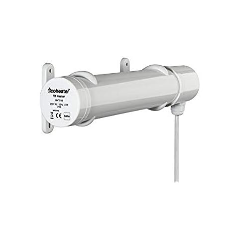 Hylite HHT020 2ft Tubular Heater 80w Tube Ecoheater Eco Electric Wall or Floor - White Cover