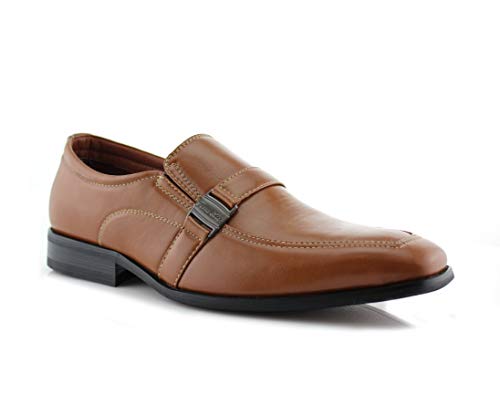Image of Ferro Aldo Men's Classic Penny Loafers & Slip-On Dress Shoes | Woven, Floral, and Plaid Styles |