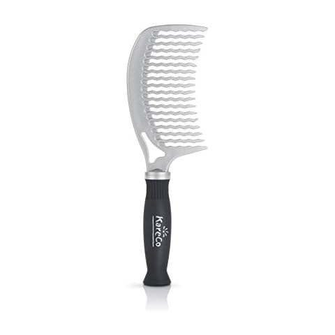 KareCo Detangling Tangle Buster Comb, Silver Cover