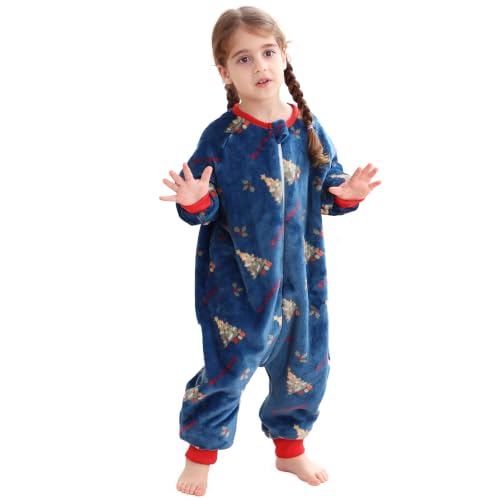 Image of MICHLEY Flannel Sleeping Sack,Baby Sleeping Bag Wearable Blankets 9M-6Y