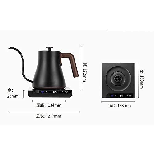 Tetera eléctrica para café y té color negro tamaño único miniatura 3