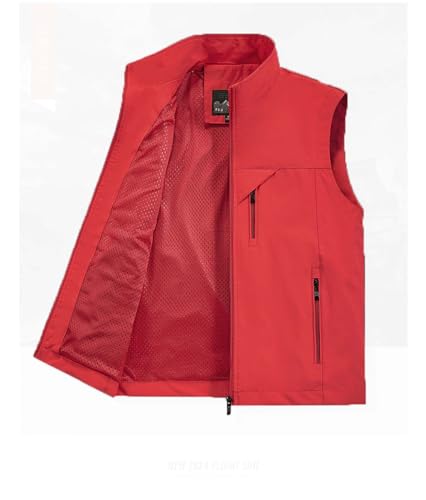 Men's Softshell Vest Outerwear Zip Up Sleeveless Quick Dry Fishing Vests Outdoor Casual Multi Pocket Jacket for Hiking Golf2