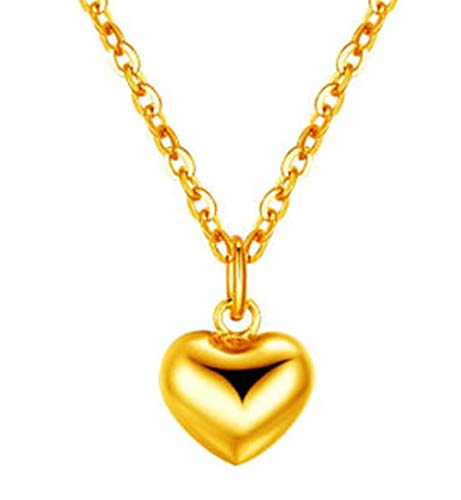 Collier cœur pour femme en or jaune 18k | Votre allié raffinement du quotidien aux soirées