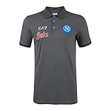SSC NAPOLI Herren Season 2022/2023 Polo Repräsentation Euro Poloshirt:, Magnet/Hellblau, XXL