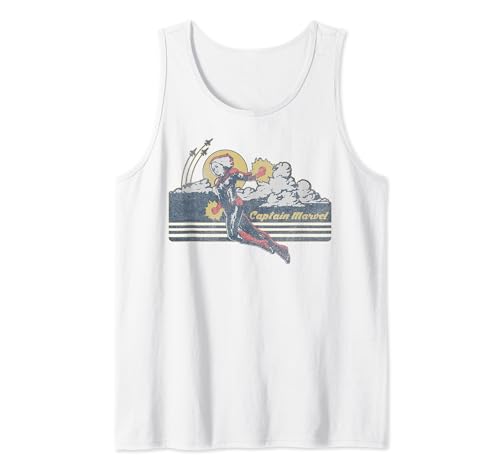 Débardeur Captain Marvel Sunset pour vos sorties d'été ou vos séances de sport