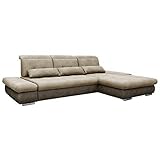 VitaliSpa Ecksofa Hampton Schlaffunktion Couch Schlafsofa Bett Bettkasten Taschenfederkern Sofa XXL