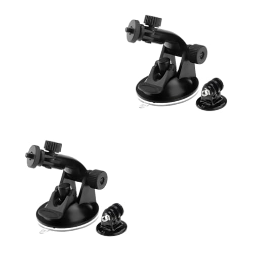Gatuida 4pezzi Supporto Ventosa Per Action Camera Adattatore Per Treppiede Montaggio Facile Su Superfici Lisce Per Auto Barche e Altro