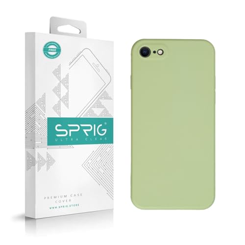 Image of SPRIG Compatible with iPhone SE 2022 Premium FlexTone (TPU) Back Cover Drop Tested Shock Proof Mobile Case for Men, Women, Boys and Girls with Camera Protection (Mint Green)