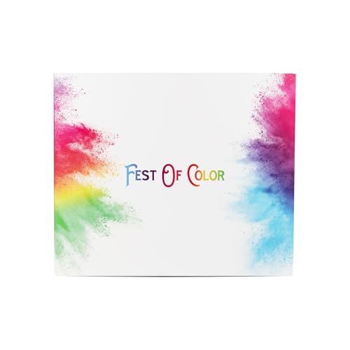 FestOfColor 100 Packets - 50gram Each Holi Powder Color Powder Gender Reveals Baby Shower Parties Rangoli Diwali Smoke for Photography Natural Color Wars Rainbow Party Festivals