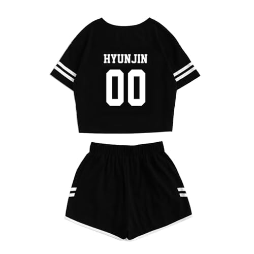 JUNG KOOK SKZ Shirt + Shorts Set Merch Hyunjin Felix Leeknow Bangchan Changbin Seungmin Shorts T-Shirt Tee