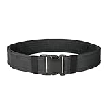 WUFKOP Gürtel, 5.2 cm breiter und verstellbarer Combat Belt in Schwarz für Outdoor, Camping und Angeln
