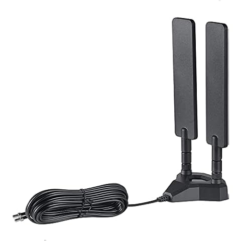 4G LTE Antenna Dual TS9 Aerial 9dBi Magnetic Base External Antenna Compatible with Vodafone EE O2 Three Netgear Nighthawk M1 MR1100 Huawei MiFi Mobile AT&T T-Mobile Hotspot 4G LTE Router, Supaerial Cover
