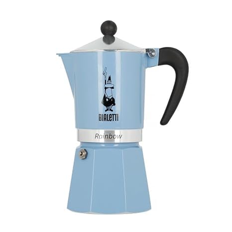 Image of Bialetti Rainbow Moka Express Iconic Italian Stovetop Espresso Maker, Italian Made; Moka Pot /Coffee Maker /Mocha Pot for an Authentic Italian Coffee