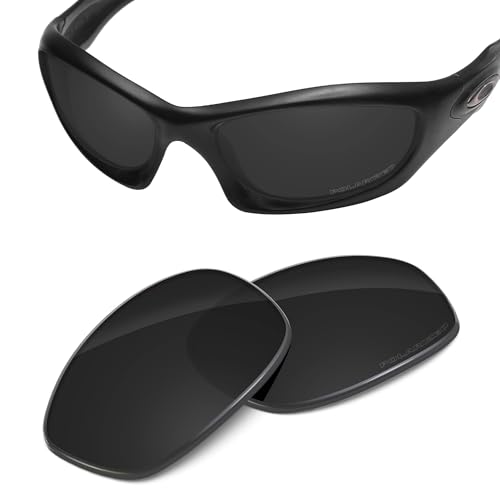 Image of Performance Replacement Lenses Compatible with Oakley Monster Dog Polarized Etched-Carbon Black