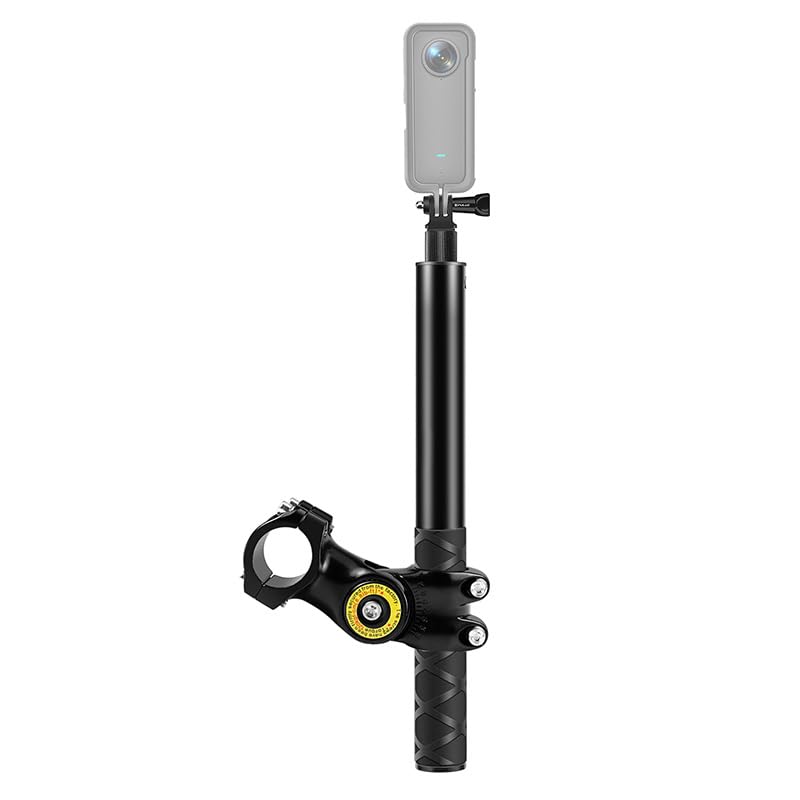 Support de fixation guidon vélo et moto Tosuny avec perche à selfie 29-32 mm