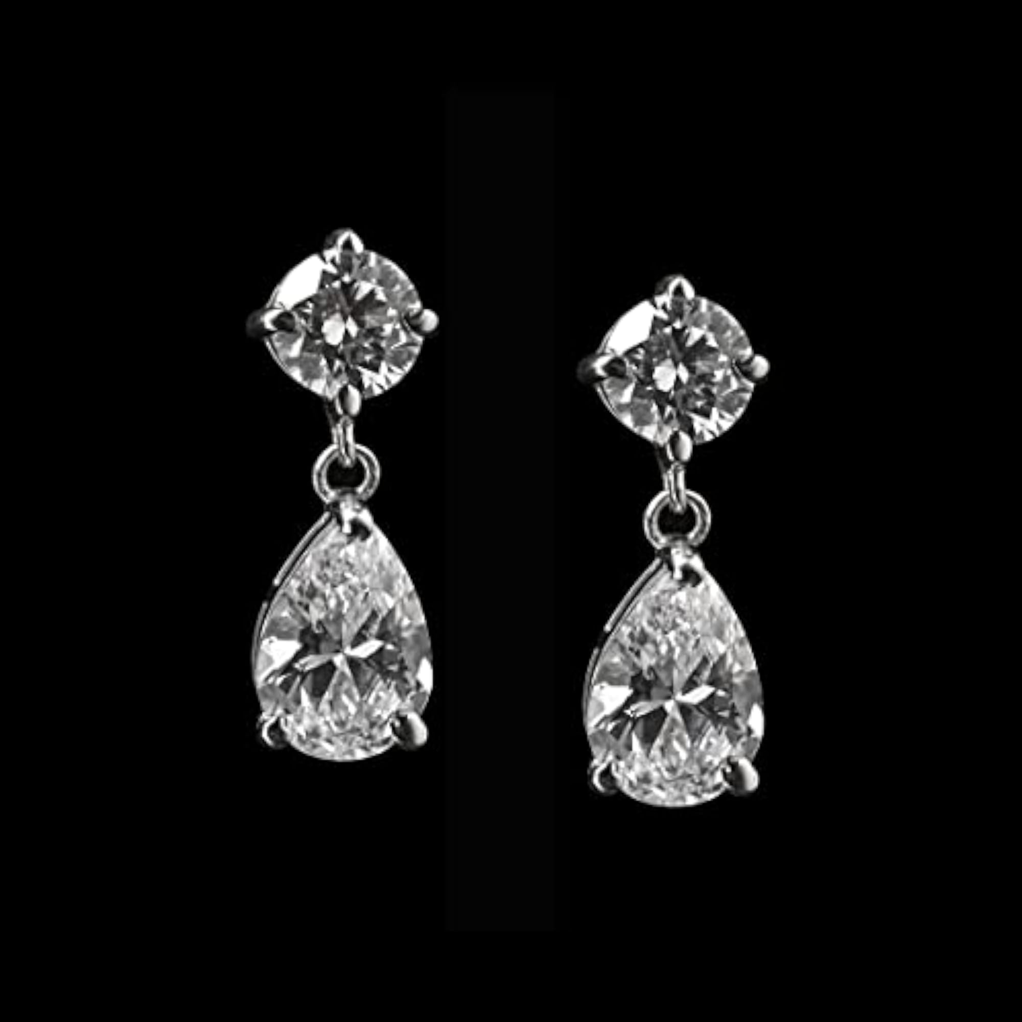 925 Sterling Silver Drop Earrings, Classic Elegance