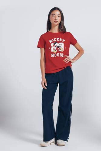 Springfield Nueva Camisa De Estructura con Bordado De Árboles, Rojo, M