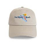 CafePress Fort Myers Beach FL Cap Unique Adjustable Baseball Hat Khaki