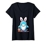 Photo Gallery donna happy easter day shark bunny ears bunny shark pasqua per ragazzo maglietta con collo a v Photo Gallery donna happy easter day shark bunny ears bunny shark pasqua per ragazzo maglietta con collo a v