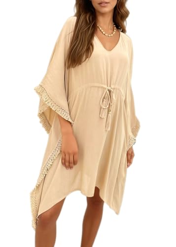 likemary Swimsuit Coverup for Women – Short Kaftan Dress Beach Cover Up – Lightweight Bathing Suit Cover Up for Swimwear