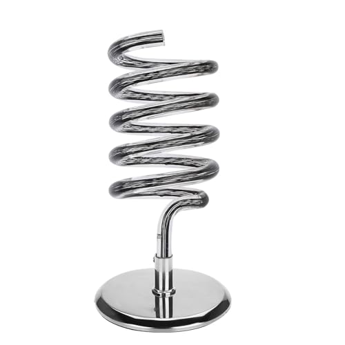 Hair Dryer Holder Desktop, Spiral Blow Hairdryer Stand Stainless Steel Hairdryer Holder Table Top Hair Straightener Holder Standing, for Bathroom Salon Home Hotel