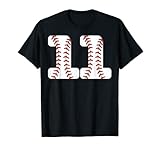 Photo Gallery baseball numero 11 baseball compleanno 11 baseball tema 11 maglietta Photo Gallery baseball numero 11 baseball compleanno 11 baseball tema 11 maglietta