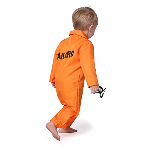 Disfraz de Preso para Bebés Halloween Naranja miniatura 4