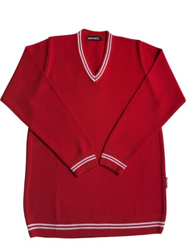 Image of Boy's School Uniform Lining Full Sleeves Sweater - Daffodil
