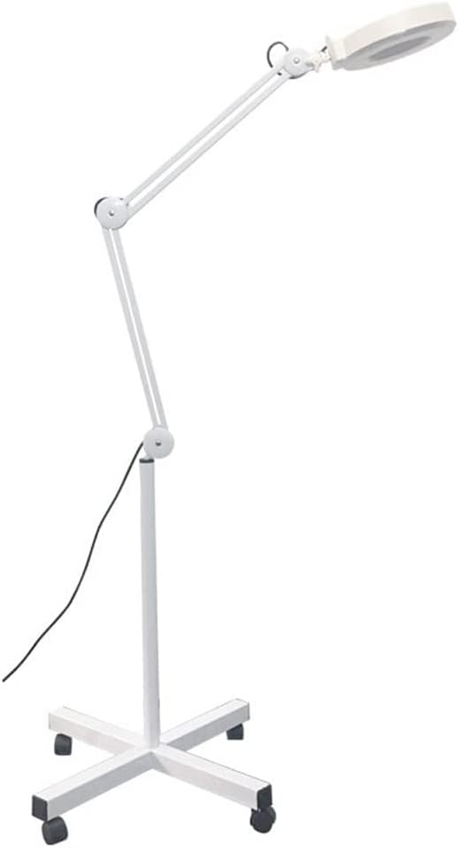 拡大フロアランプLED拡大床ランプ4台のホイール巻きベース調整可能な