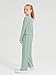 Handfrog Girls Clothing Set Square Neck Crop Tops Long Pants 2 Piece Outfits 2024 Fashion Pants Set Tracksuit