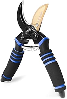 WISCOLS Secateurs  Heavy-Duty, Bypass Professional Pruning Shears with PVC Handles & 8cm Titanium Coated Blade  Used as Garden Scissors, Trimmers, Clippers & Pruners for Plants & Bouquet Making