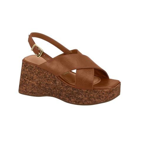 Sandalia Vizzano Anabela Ref 6559.101.29711 Marrom 40