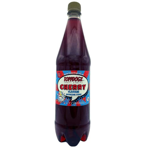TOPPDOGZ Slush Snow Cone Syrup 1 litro Cereza granizado cono de nieve