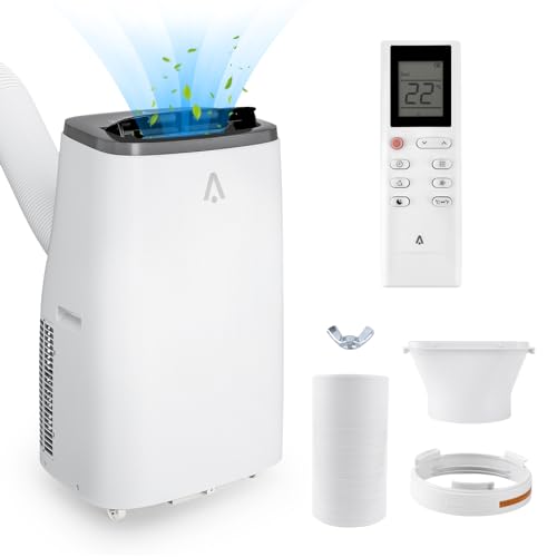 Portable Air Conditioners, 14000BTU Air Cooler with Drying, Fan, Sleep Mode, 3 Speeds, 24H Timer Function, Remote Control, Cools Room up to 750 Sq. ft