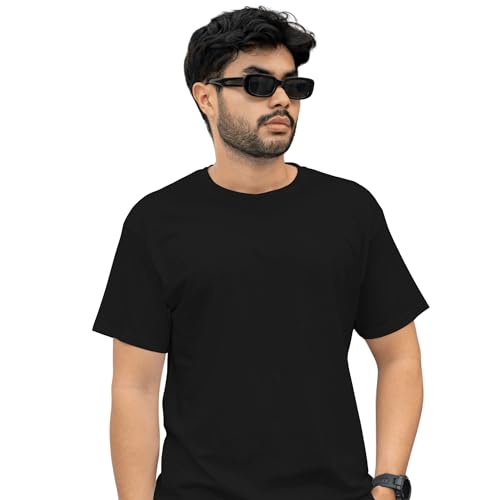 Image of NEWBAE Men's Solid Oversized T-Shirt
